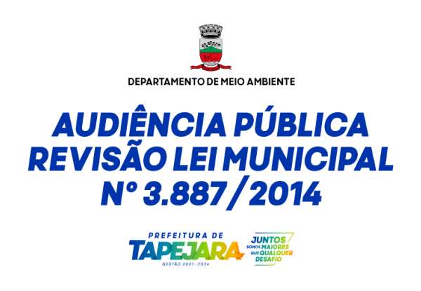 Audiência Pública Revisão Lei Municipal nº 3.887/2014