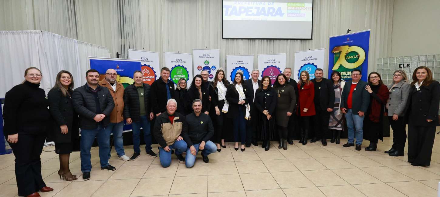 Prefeitura de Tapejara lança projeto comemorativo aos 70 anos de emancipação com foco em história, juventude e futuro