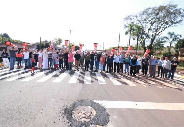 Prefeitura de Tapejara inaugura pavimentação asfáltica em trecho da Avenida Valdo Nunes Vieira