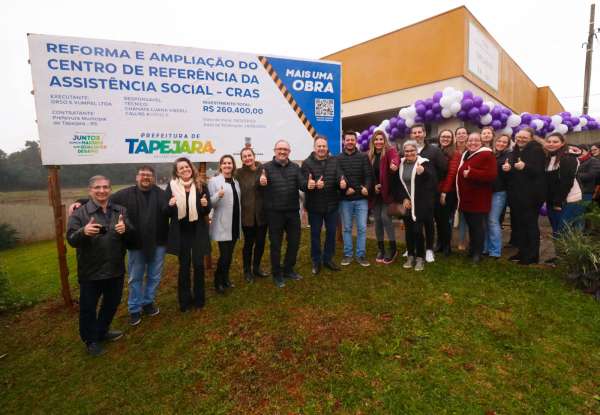 Prefeitura de Tapejara promove evento para marcar o início das obras de reforma e ampliação do CRAS