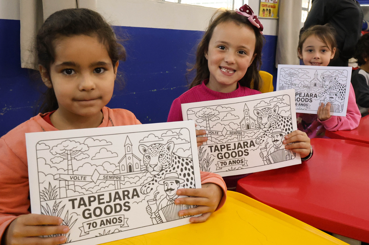Tapejara Goods chega às escolas municipais e encanta os alunos da rede pública